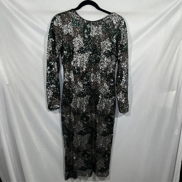 NEW Dress the Population [ XL ] Emery Long Sleeve Sequin Cocktail Dress -  www.rajagirimanappuram.com